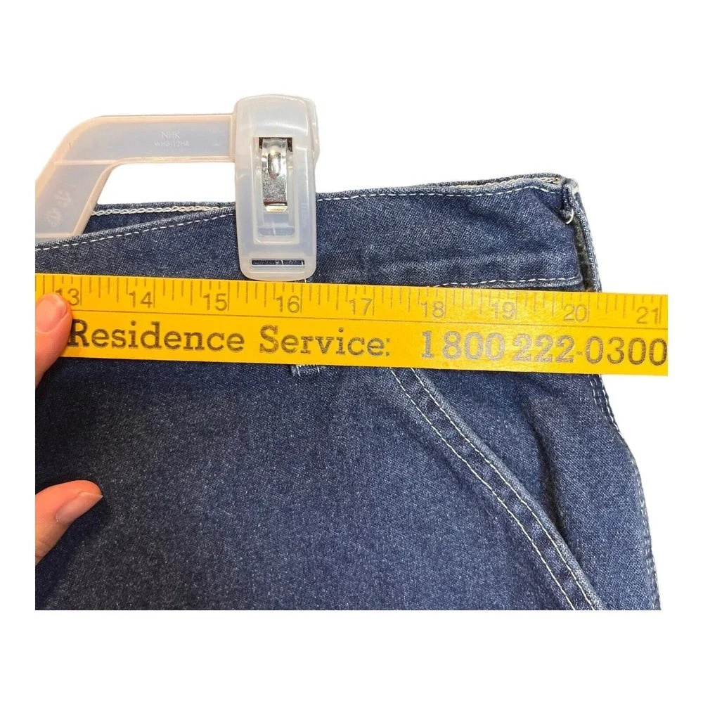 Men's CARHARTT B13 DST 40 X 32 Dungaree Denim Blue Jeans Carpenter Loose Fit - Picture 8 of 10